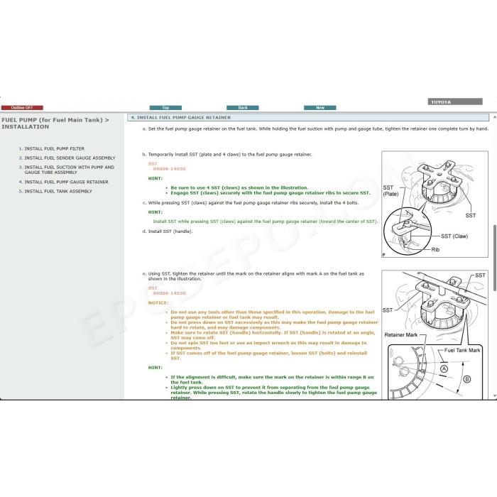 TOYOTA FORTUNER / HILUX SW4 2005 - 2015 SERVICE & REPAIR MANUAL