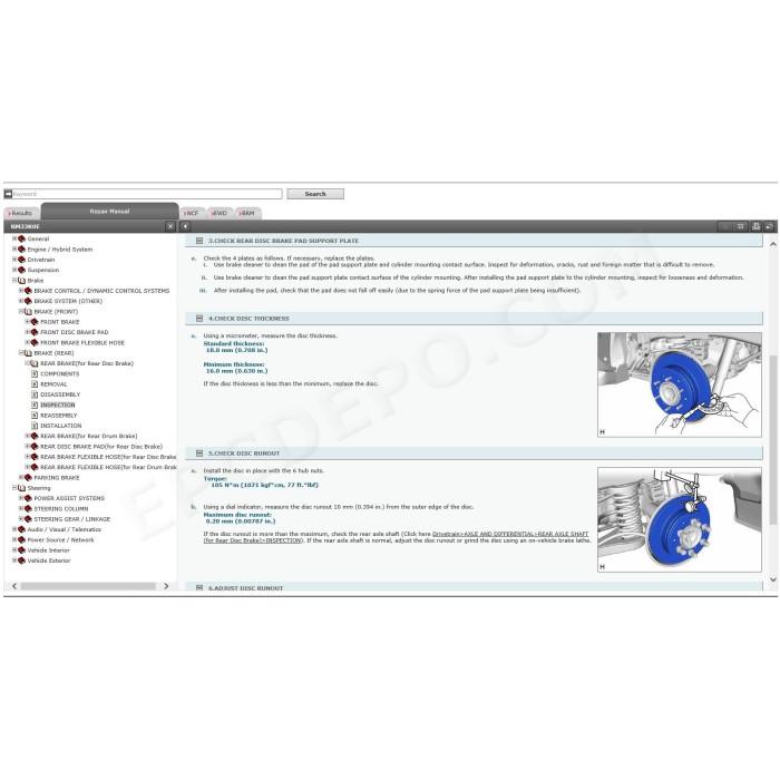 TOYOTA FORTUNER / HILUX SW4 2015 - 2020 SERVICE & REPAIR MANUAL