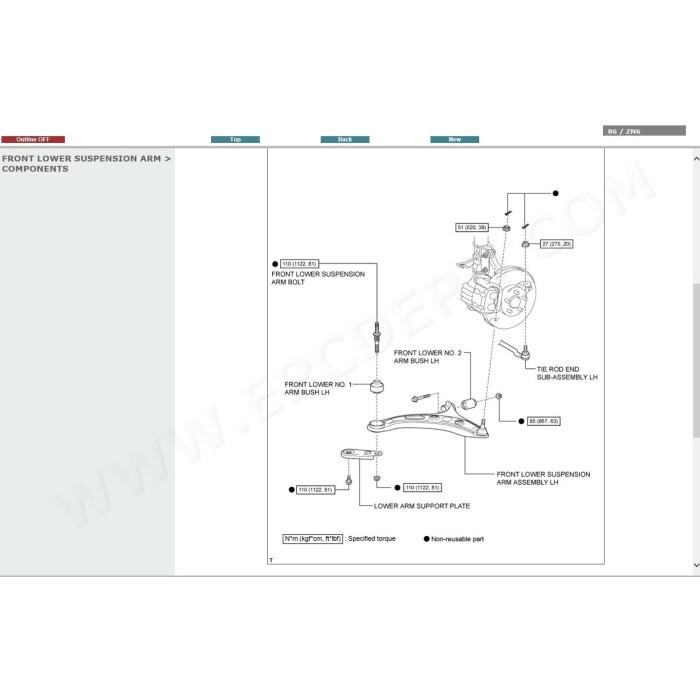TOYOTA GT86 2012 - 2021 SERVICE & REPAIR MANUAL