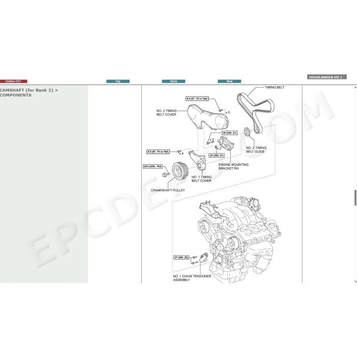 TOYOTA HIGHLANDER HYBRID 2007 - 2013 SERVICE & REPAIR MANUAL
