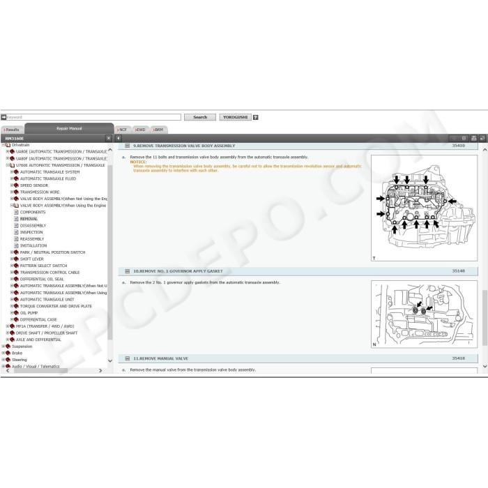 TOYOTA HIGHLANDER / KLUGER 2013 - 2020 SERVICE MANUAL