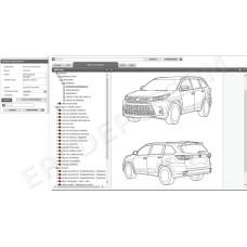 TOYOTA HIGHLANDER / KLUGER 2013 - 2020 SERVICE MANUAL
