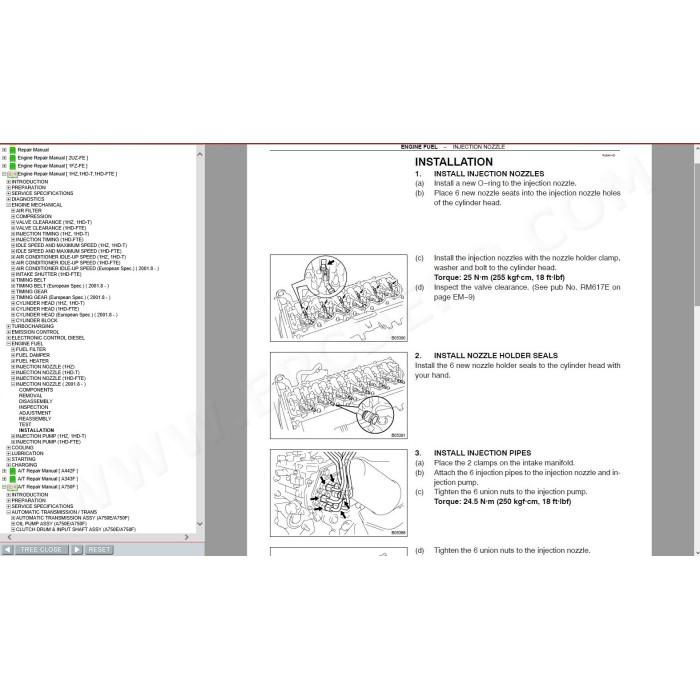 TOYOTA LAND CRUISER 100, 105 SERIES 1998 - 2007 SERVICE & REPAIR MANUAL