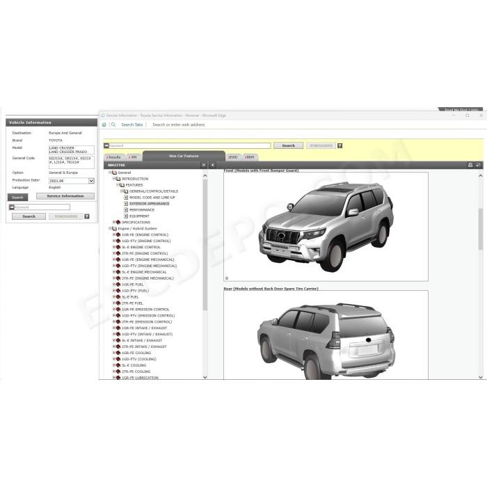 Toyota Land Cruiser 150 / Prado 2015 - 2023 service manual