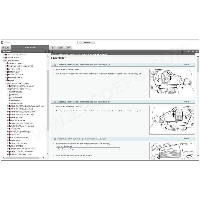 TOYOTA LAND CRUISER 200 2014 - 2021 SERVICE MANUAL
