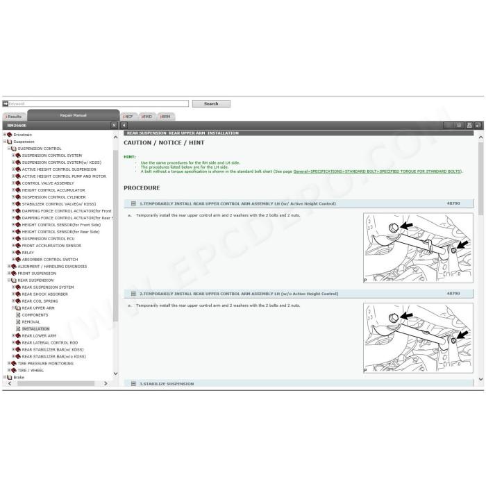 TOYOTA LAND CRUISER 200 2014 - 2021 SERVICE MANUAL