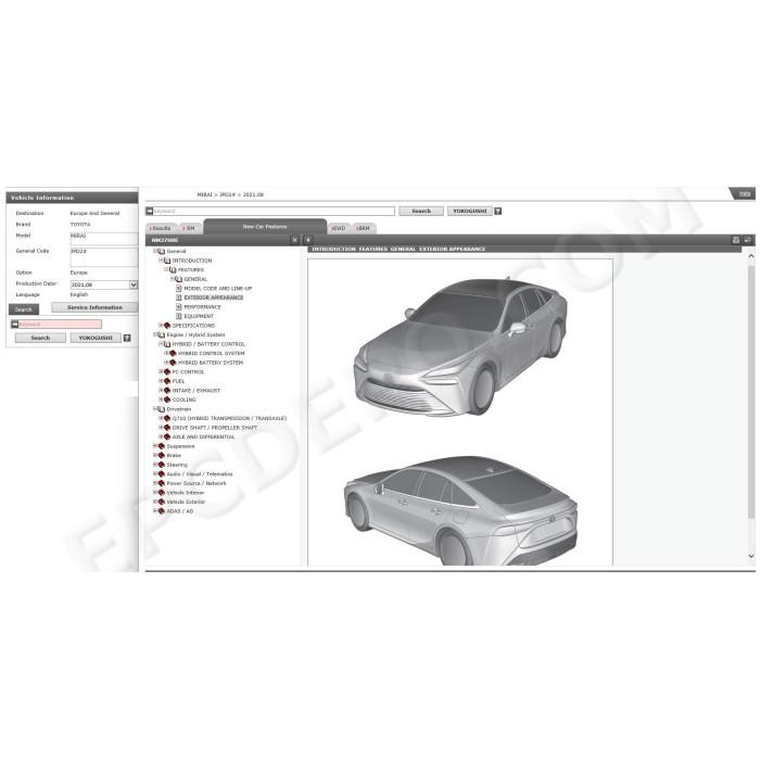 toyota mirai jpd20 hydrogen tfcs service repair manual