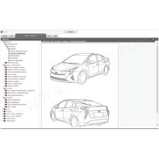 TOYOTA PRIUS HYBRID 2015 - 2018 SERVICE & REPAIR MANUAL