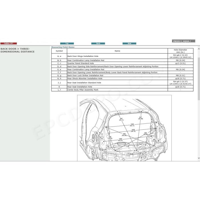 TOYOTA PRIUS C HYBRID 2011 - 2017 SERVICE & REPAIR MANUAL