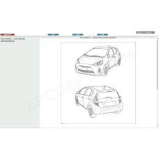 TOYOTA PRIUS C HYBRID 2011 - 2017 SERVICE & REPAIR MANUAL