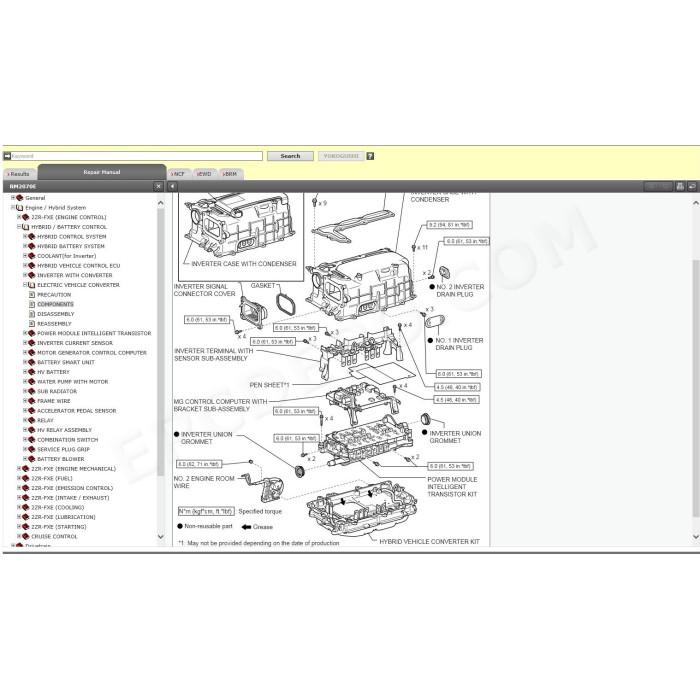 TOYOTA PRIUS V / PRIUS α / PRIUS + 2012 - 2021 SERVICE MANUAL