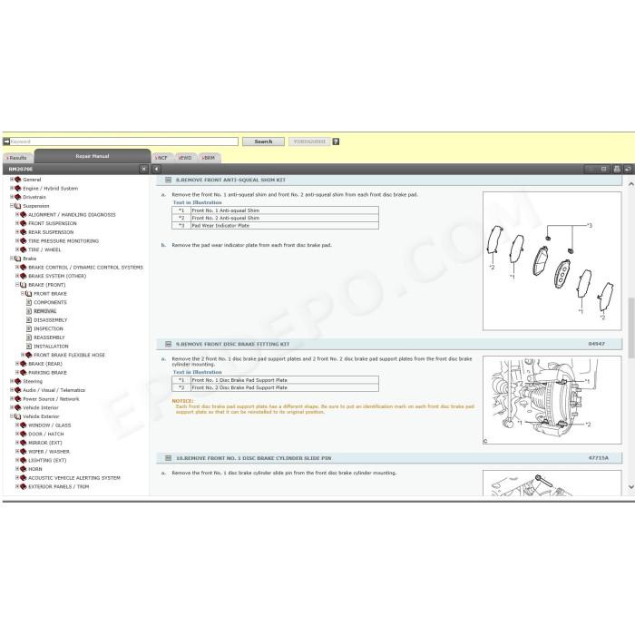 TOYOTA PRIUS V / PRIUS α / PRIUS + 2012 - 2021 SERVICE MANUAL