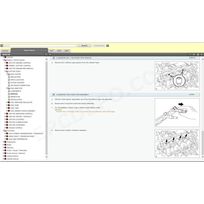 TOYOTA PRIUS V / PRIUS α / PRIUS + 2012 - 2021 SERVICE MANUAL