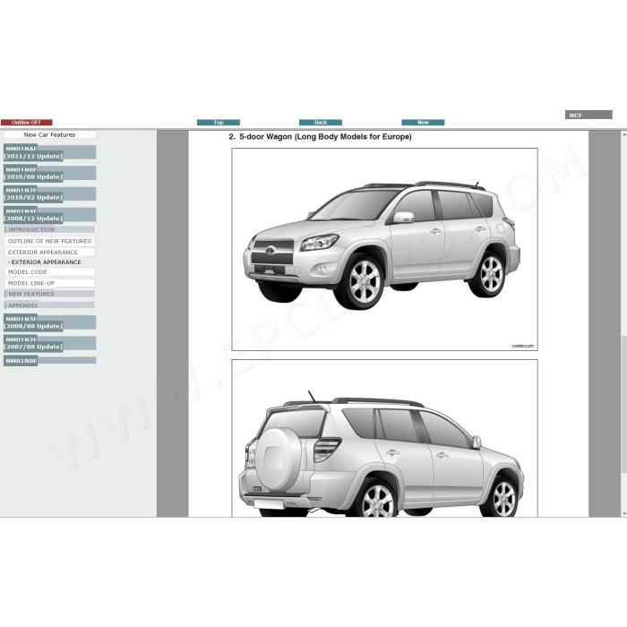 TOYOTA RAV4 2005 - 2012 SERVICE & REPAIR MANUAL
