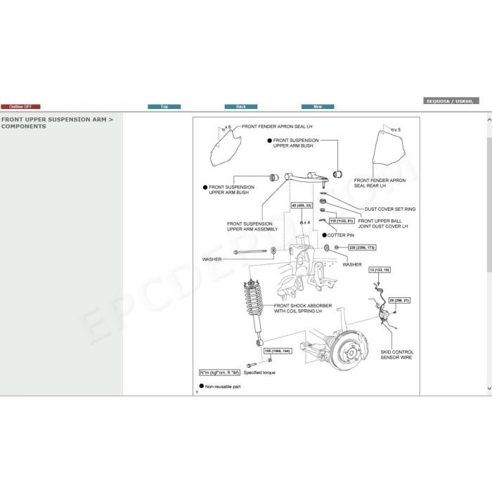 TOYOTA SEQUOIA 2007 - 2015 SERVICE & REPAIR MANUAL