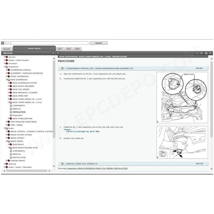 TOYOTA SEQUOIA 2015 - 2022 SERVICE & REPAIR MANUAL