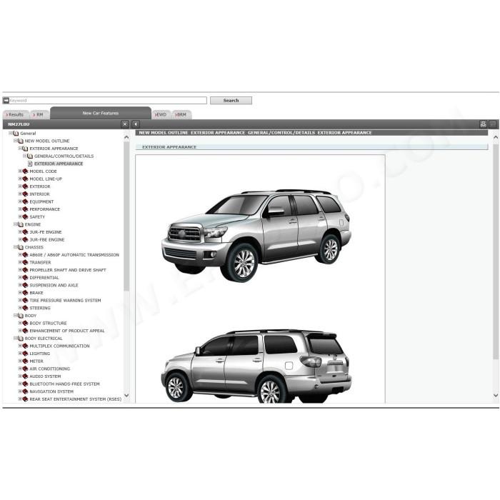TOYOTA SEQUOIA 2015 - 2022 SERVICE & REPAIR MANUAL