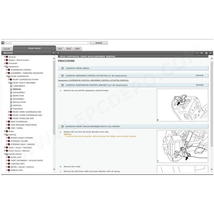 TOYOTA SEQUOIA 2015 - 2022 SERVICE & REPAIR MANUAL