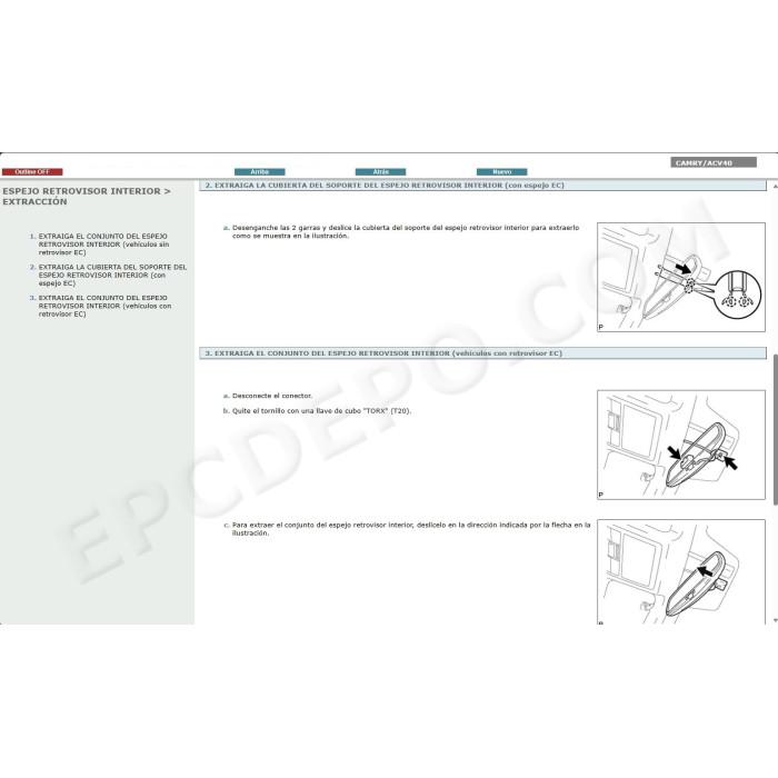 TOYOTA CAMRY 2006 - 2011 MANUAL DE SERVICIO (Spanish)