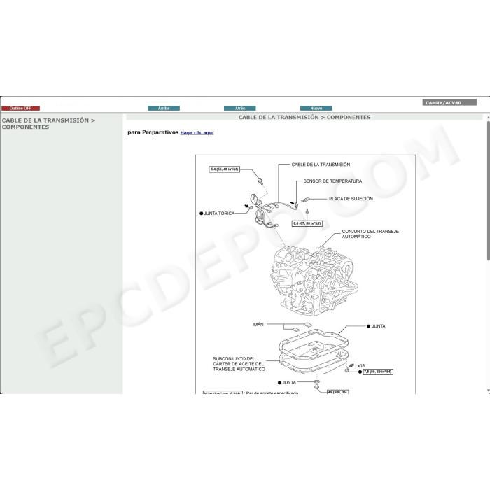 TOYOTA CAMRY 2006 - 2011 MANUAL DE SERVICIO (Spanish)