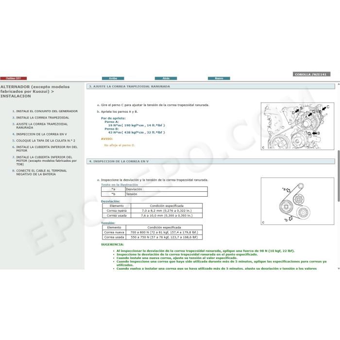TOYOTA COROLLA 2007 - 2013 MANUAL DE SERVICIO (Spanish)