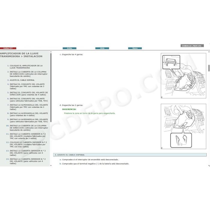 TOYOTA COROLLA 2007 - 2013 MANUAL DE SERVICIO (Spanish)