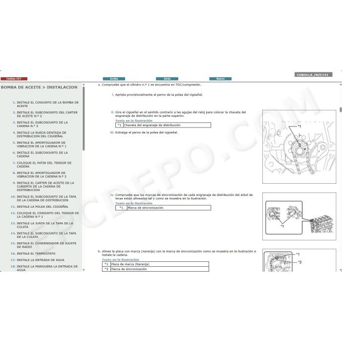 TOYOTA COROLLA 2007 - 2013 MANUAL DE SERVICIO (Spanish)