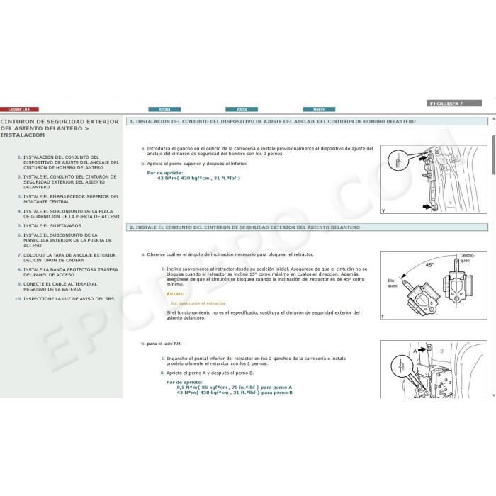 TOYOTA FJ CRUISER 2007 - 2018 MANUAL DE SERVICIO (Spanish)