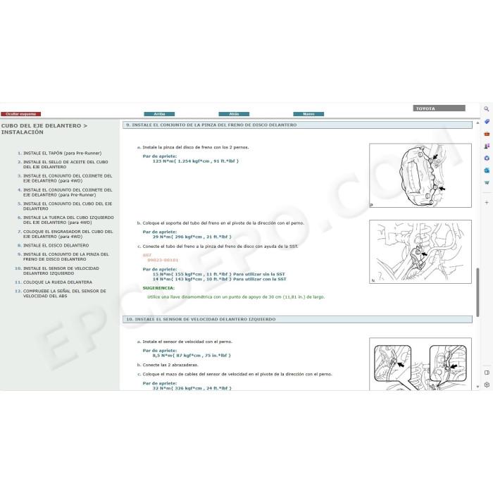 TOYOTA FORTUNER / HILUX SW4 2012 - 2015 MANUAL DE SERVICIO (Spanish)