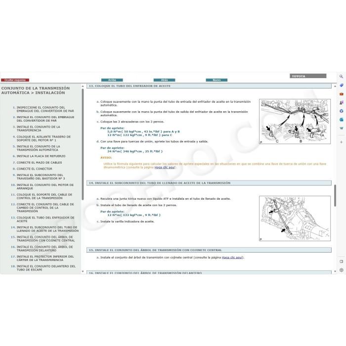 TOYOTA FORTUNER / HILUX SW4 2012 - 2015 MANUAL DE SERVICIO (Spanish)