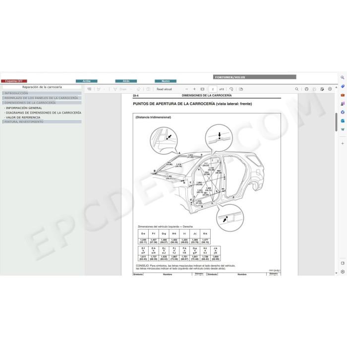 TOYOTA FORTUNER 2005 - 2015 MANUAL DE SERVICIO (Spanish)