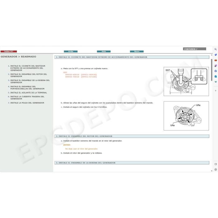 TOYOTA FORTUNER 2005 - 2015 MANUAL DE SERVICIO (Spanish)