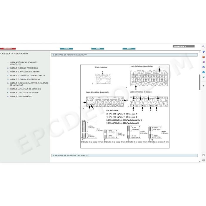TOYOTA FORTUNER 2005 - 2015 MANUAL DE SERVICIO (Spanish)