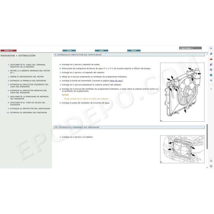 TOYOTA FORTUNER 2005 - 2015 MANUAL DE SERVICIO (Spanish)