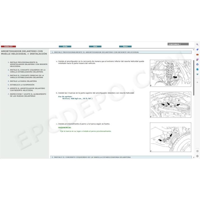 TOYOTA FORTUNER 2005 - 2015 MANUAL DE SERVICIO (Spanish)
