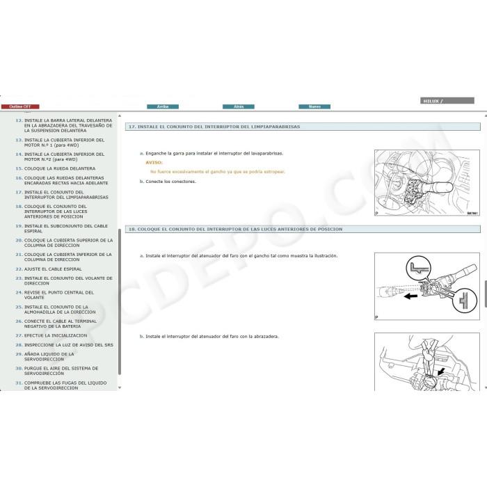 TOYOTA HILUX 2011 - 2015 MANUAL DE SERVICIO (Spanish)
