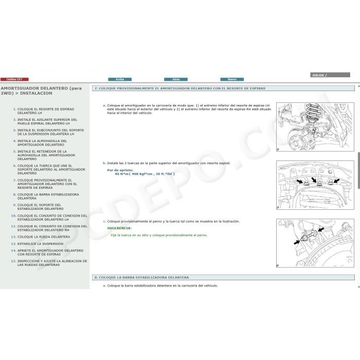 TOYOTA HILUX 2011 - 2015 MANUAL DE SERVICIO (Spanish)