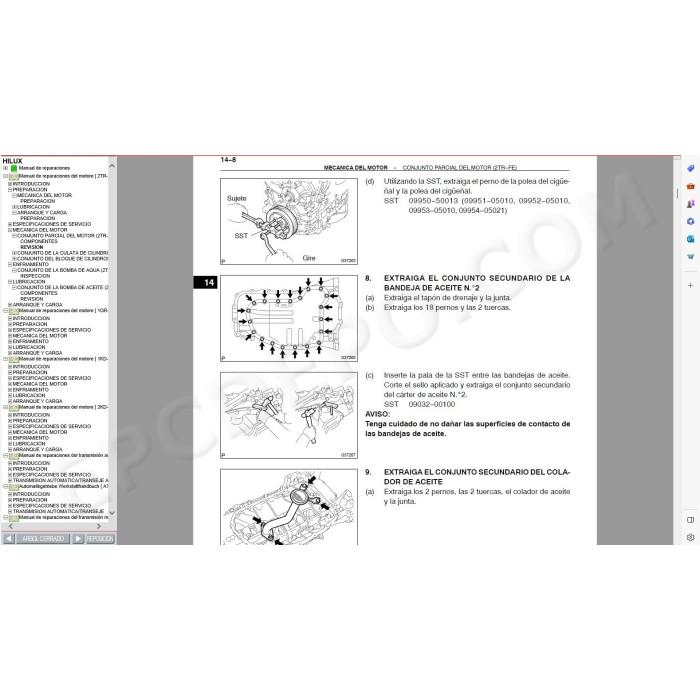TOYOTA HILUX 2005 - 2011 MANUAL DE SERVICIO (Spanish)