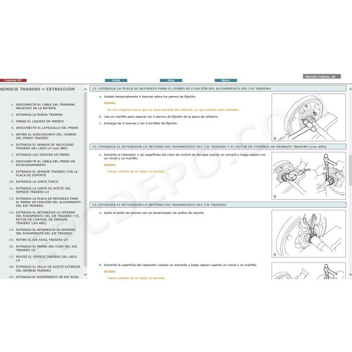 TOYOTA HILUX 2005 - 2011 MANUAL DE SERVICIO (Spanish)