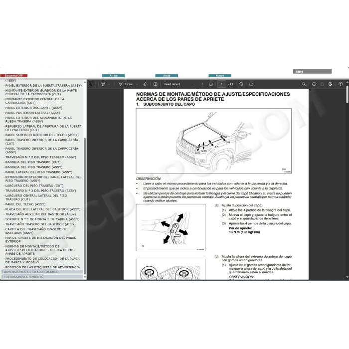 TOYOTA LAND CRUISER 150 / PRADO 2009 - 2015 MANUAL DE SERVICIO (Spanish)