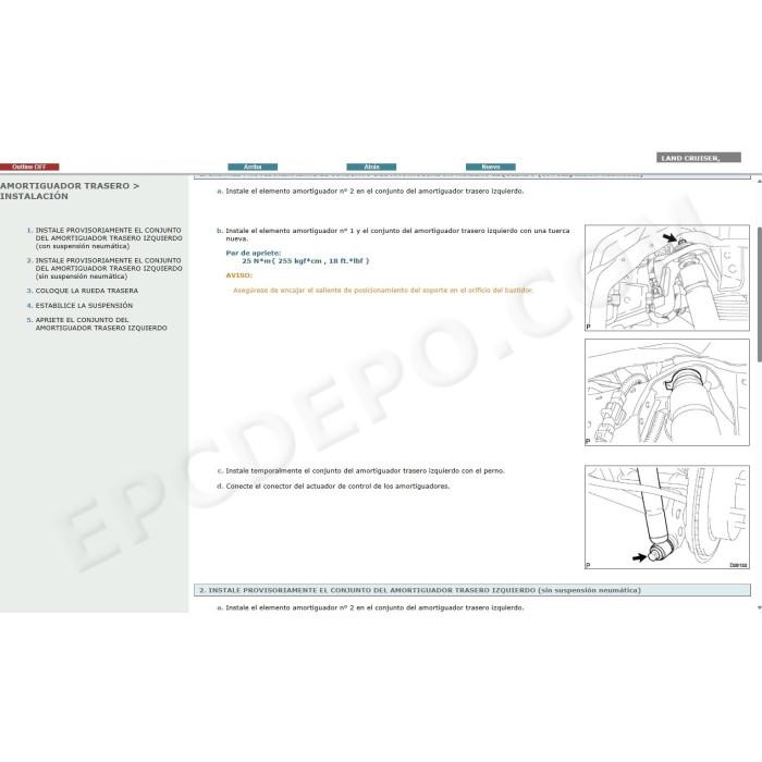 TOYOTA LAND CRUISER 150 / PRADO 2009 - 2015 MANUAL DE SERVICIO (Spanish)