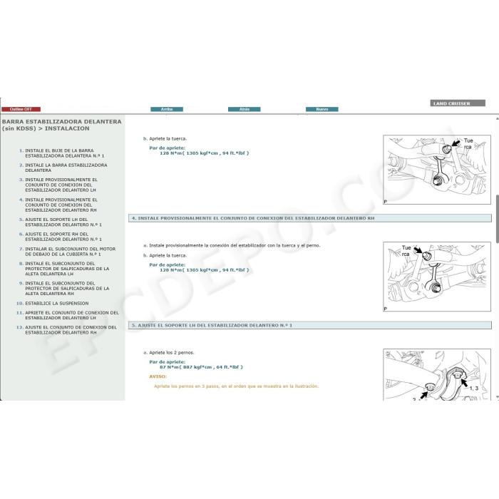 TOYOTA LAND CRUISER 200 2007 - 2014 MANUAL DE SERVICIO (Spanish)
