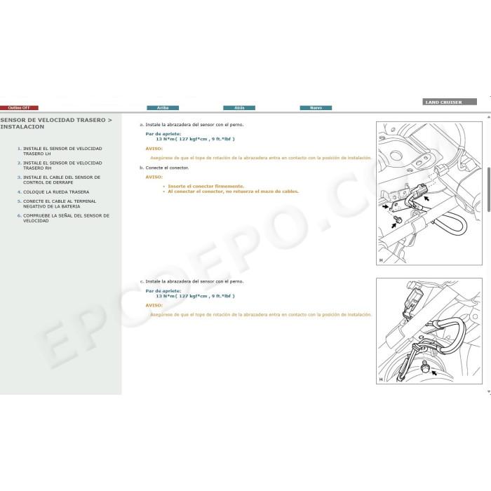 TOYOTA LAND CRUISER 200 2007 - 2014 MANUAL DE SERVICIO (Spanish)