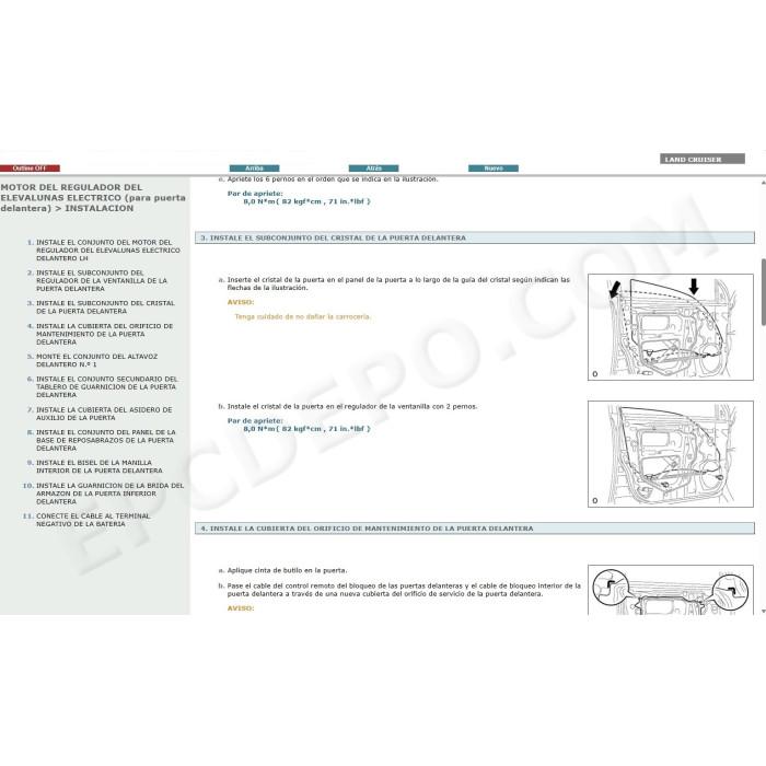TOYOTA LAND CRUISER 200 2007 - 2014 MANUAL DE SERVICIO (Spanish)