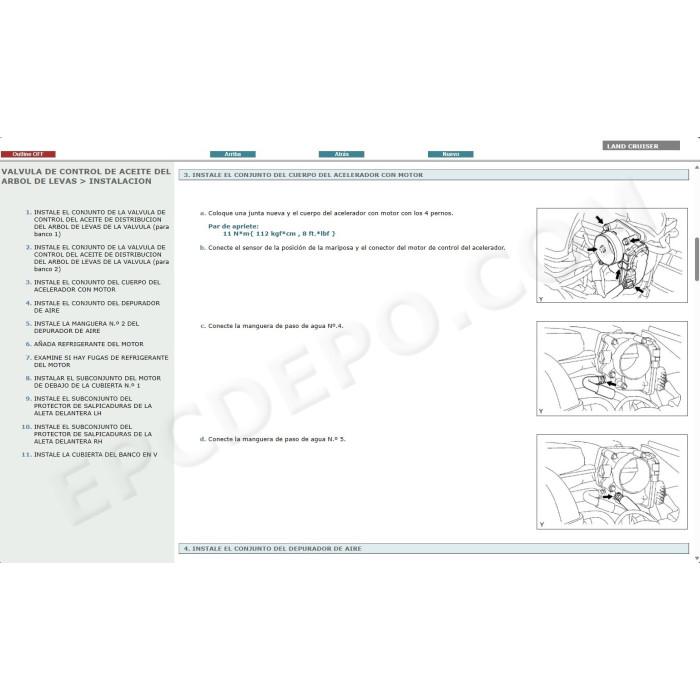 TOYOTA LAND CRUISER 200 2007 - 2014 MANUAL DE SERVICIO (Spanish)