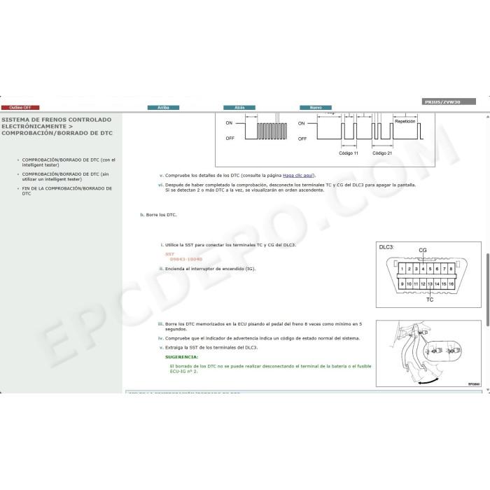 TOYOTA PRIUS HYBRID 2009 - 2015 MANUAL DE SERVICIO (Spanish)