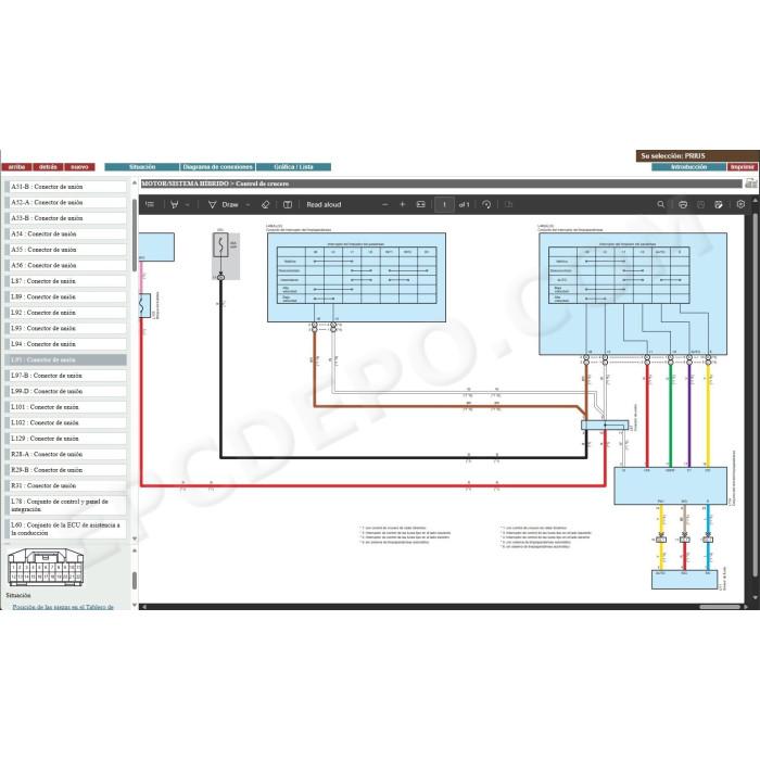 TOYOTA PRIUS HYBRID 2009 - 2015 MANUAL DE SERVICIO (Spanish)