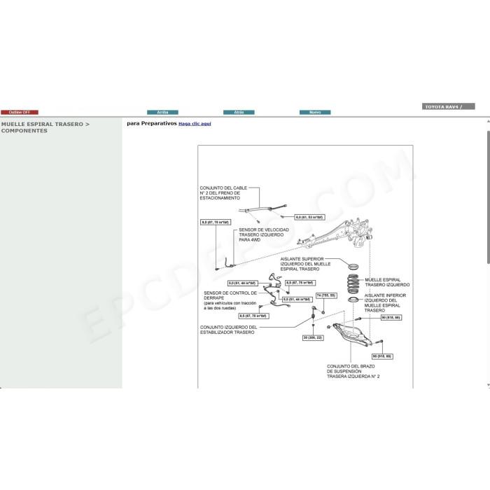 TOYOTA RAV4 2005 - 2012 MANUAL DE SERVICIO (Spanish)