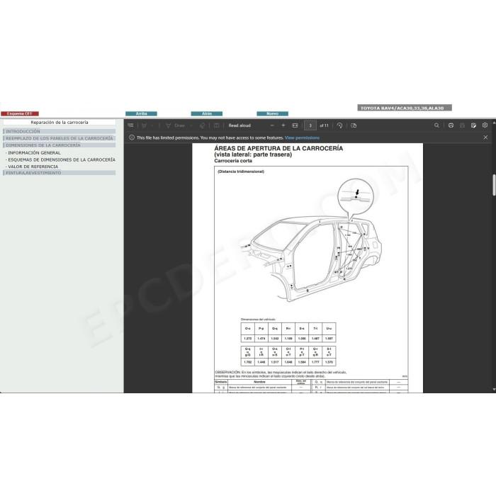 TOYOTA RAV4 2005 - 2012 MANUAL DE SERVICIO (Spanish)