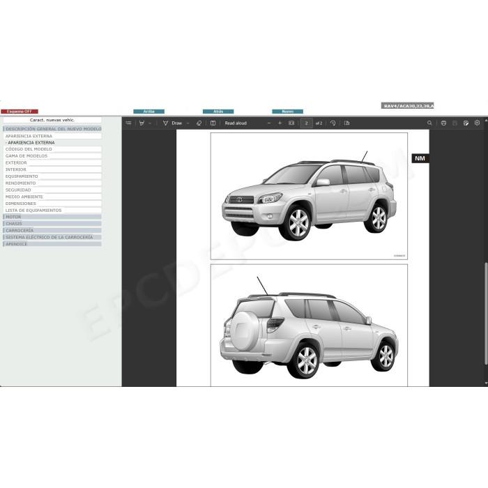 TOYOTA RAV4 2005 - 2012 MANUAL DE SERVICIO (Spanish)